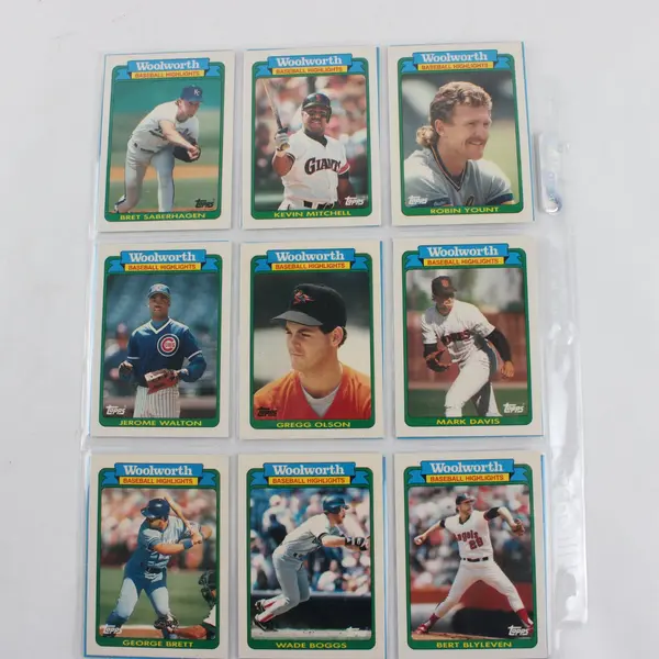 1990 Topps Woolworth Baseball Highlights Lot Vintage MLB Cards