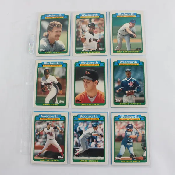 1990 Topps Woolworth Baseball Highlights Lot Vintage MLB Cards