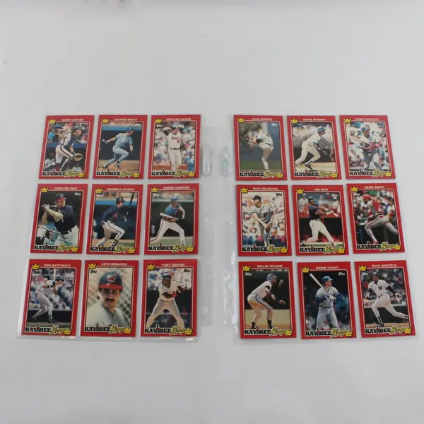 1990 Topps Kaybee Kings of Baseball  Photo Cards 33 Baseball Cards Complete Set