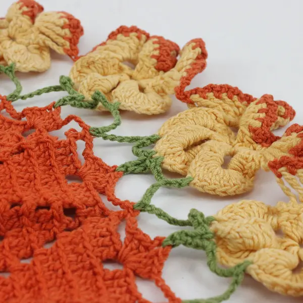 Lot of 2 Handmade Crocheted Doilies Lace Table Decor