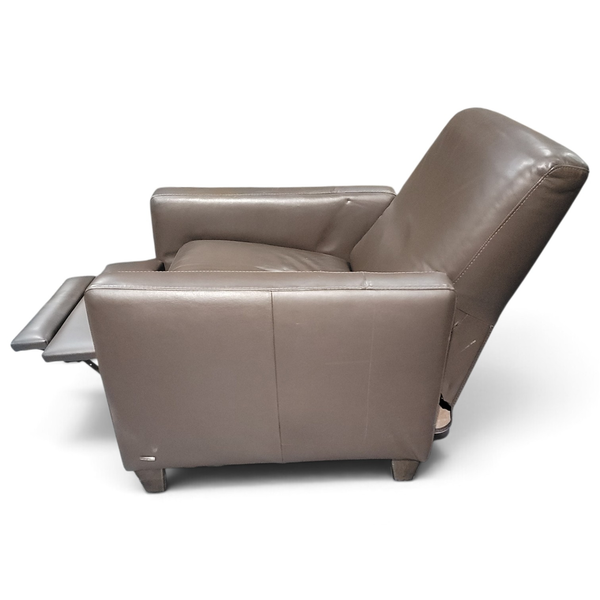 Natuzzi Editions Leather Recliner Chair Brown Manual Reclining - Local Pickup