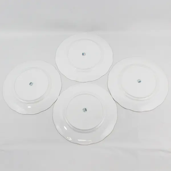 Set Of 4 Royal Albert  Forget Me Not Bone China Dinner Plates 10.5” England