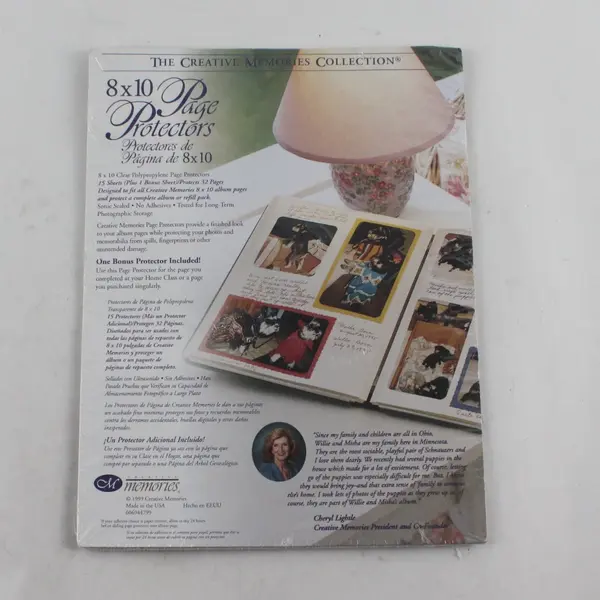 Creative Memories Vintage 90s 8x10 Page Protectors 15 Sheets + Bonus