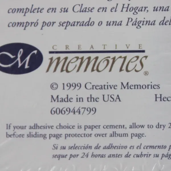 Creative Memories Vintage 90s 8x10 Page Protectors 15 Sheets + Bonus