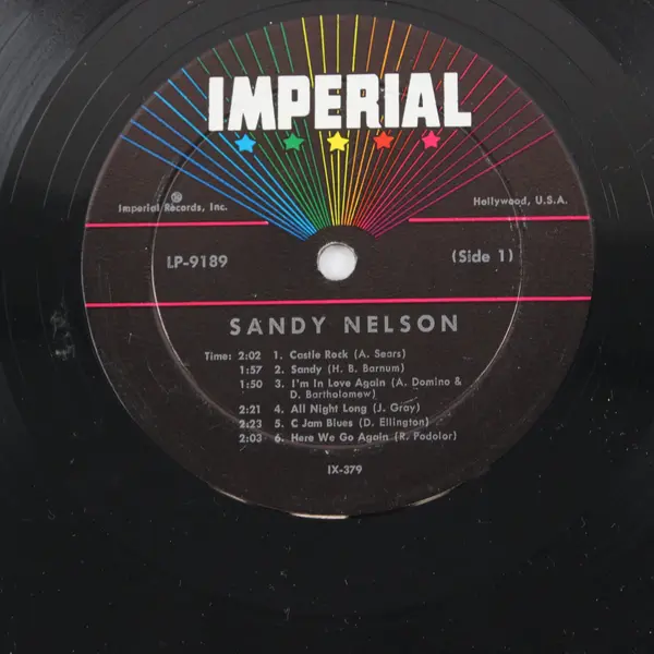 Sandy Nelson Drummin’ Up A Storm 12" Vinyl Record