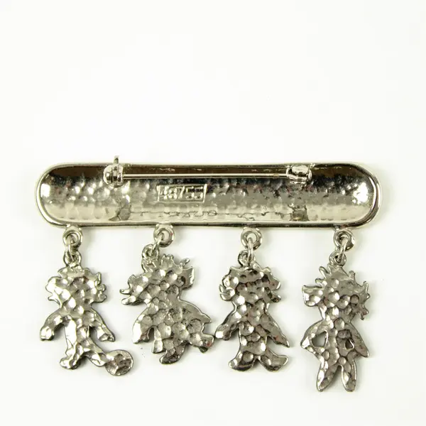 Vintage Marci Children of the Inner Light Follow Your Dreams Silver-Tone Brooch