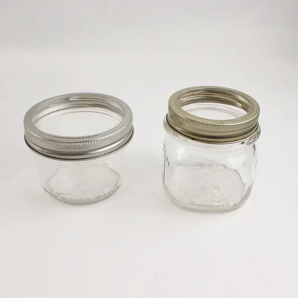  11 Kerr Wide Mouth Half Pint Canning Jars And 1 Narrow Mouth W/ Rings No Lids