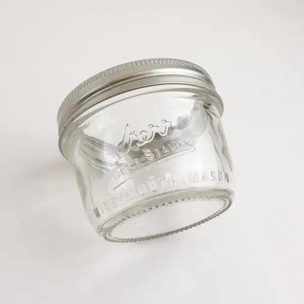  11 Kerr Wide Mouth Half Pint Canning Jars And 1 Narrow Mouth W/ Rings No Lids