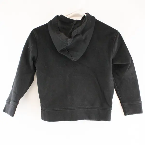 Old Navy Black Youth M(8) Zip Up Hooded Sweatshirt 