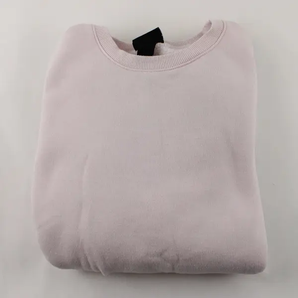 H&M Relaxed Fit Sweatshirt Solid Light Pink Pullover Crewneck Small