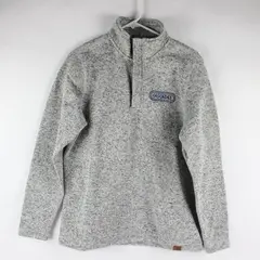 TECHSTYLES Men's Gray 1/4 Zip Fleece Pullover Cascades Embroidery SM