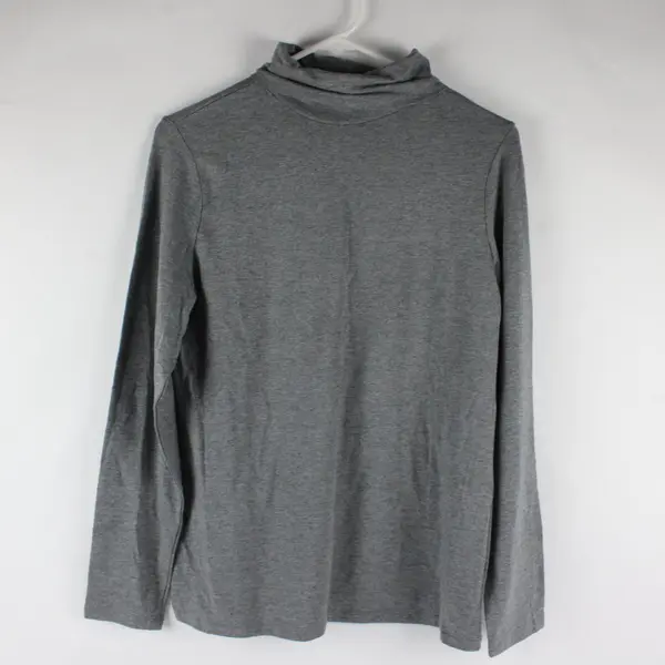 Merona Gray Long Sleeve Stretch Turtleneck Top Women's Large