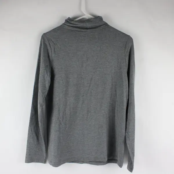 Merona Gray Long Sleeve Stretch Turtleneck Top Women's Large