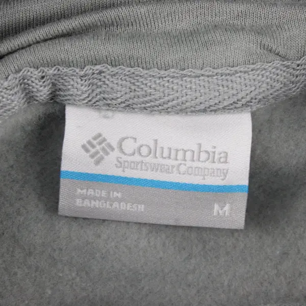 Columbia Light Gray Hoodie Moonlit Forest Landscape Graphic Womens M