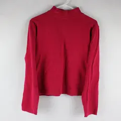 Great Northwest Pink Cropped Long Sleeve Shirt Women's L
