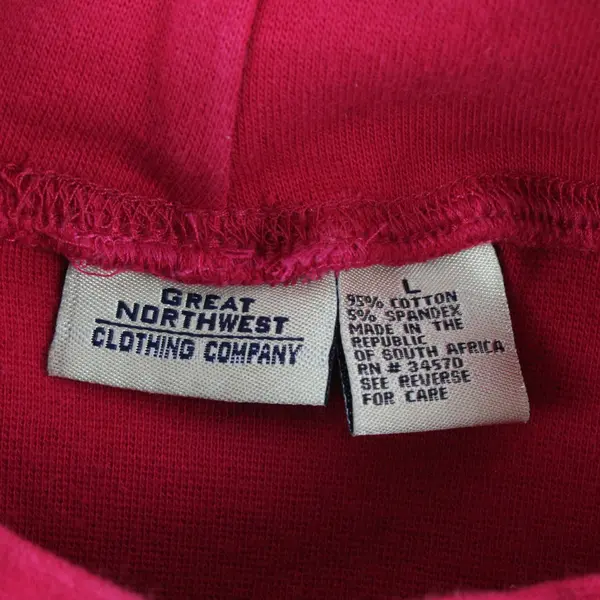 Great Northwest Pink Cropped Long Sleeve Shirt Women's L