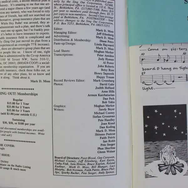 Sing Out! The Folk Song Magazine, Vol. 34, No. 1 Winter 1989 Eric Bogle