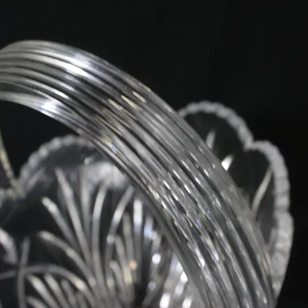 Vintage Royal Limited Crystal Basket Czech Republic 9.5"