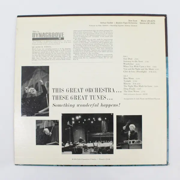 Boston Pops / Arthur Fielder Star Dust 12" Vinyl Record