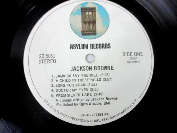 Jackson Browne Saturate Before Using  12"Vinyl Record
