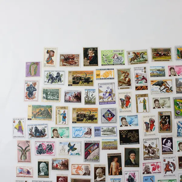 Lot of 98 Rwanda 1960s-1970s Stamps Mixed Lot