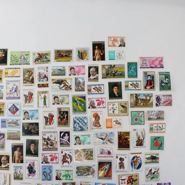 Lot of 98 Rwanda 1960s-1970s Stamps Mixed Lot
