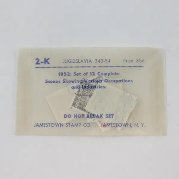 Set Of 12 Yugoslavia 1952 Industry Stamps SC #343-54 Used