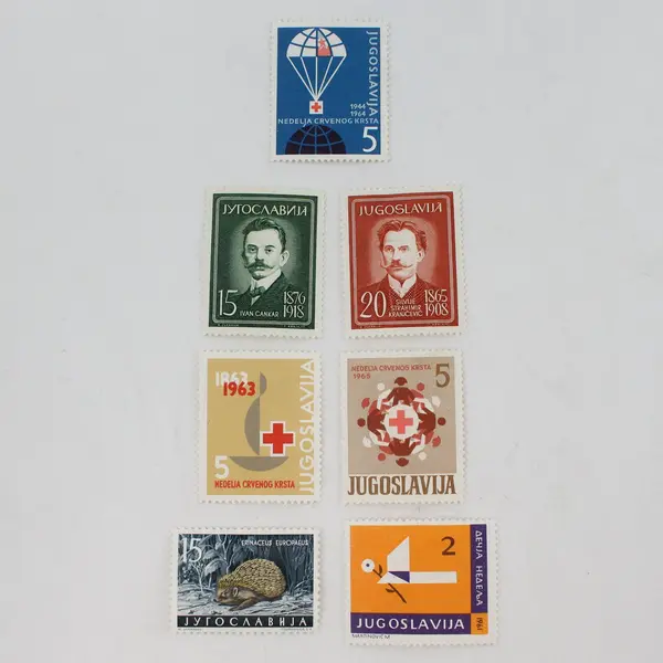 Lot Of 7 Yugoslavia Mixed 1950s-1960s Stamps Mint Hinged