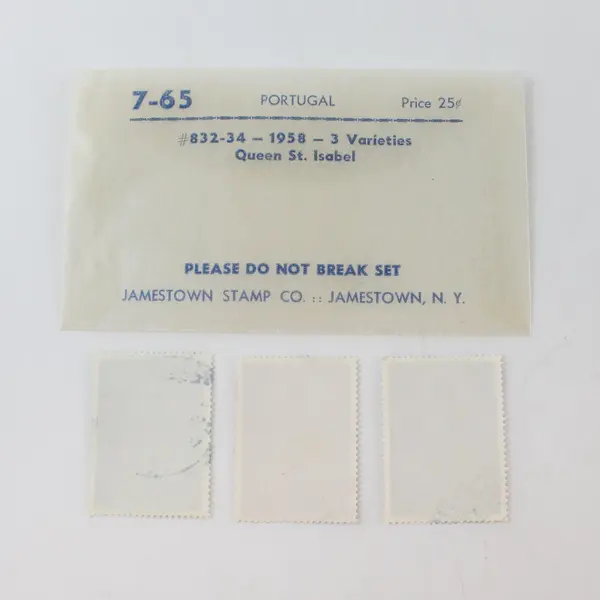 Portugal 1958 Used Lot of 6 Stamps 3 Values Scott #832-34 Isabel & Teotonio