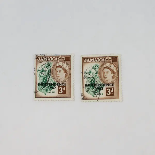 Lot Of 2 Jamaica 1962 Independence Mahoe Flower Stamps Used
