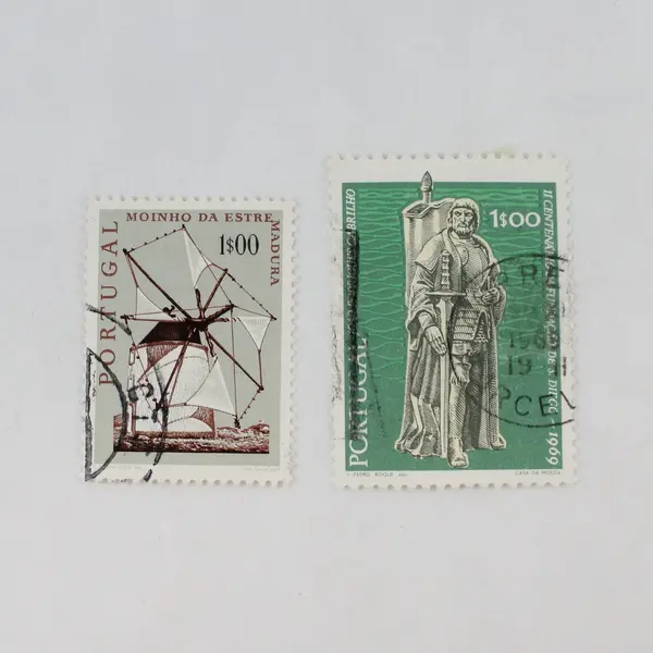 Lot Of 9 Portugal 1960s 1970s Stamps Used
