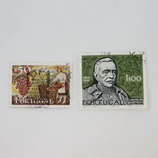 Lot Of 9 Portugal 1960s 1970s Stamps Used