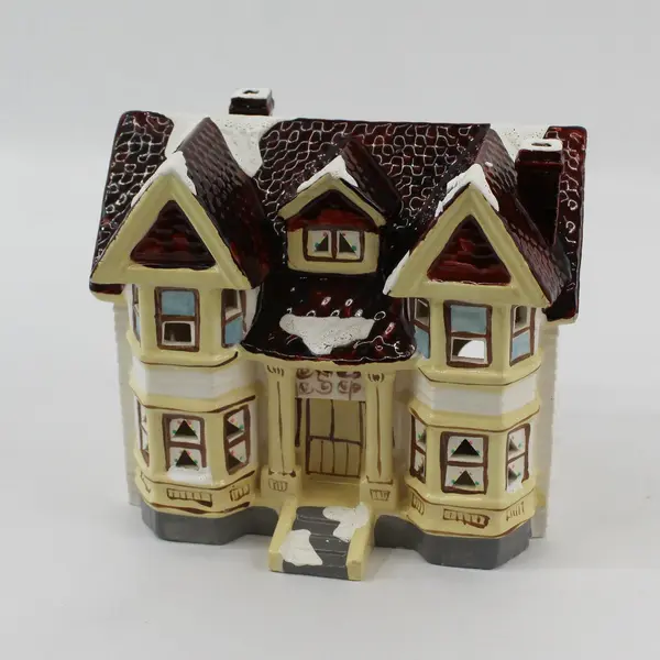 1987 Dept 56 Snow Village Lincoln Park Duplex 50601 No Light Cord