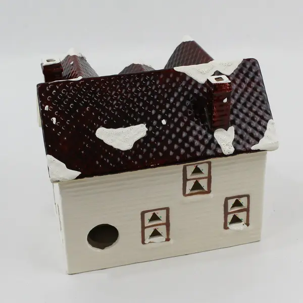 1987 Dept 56 Snow Village Lincoln Park Duplex 50601 No Light Cord