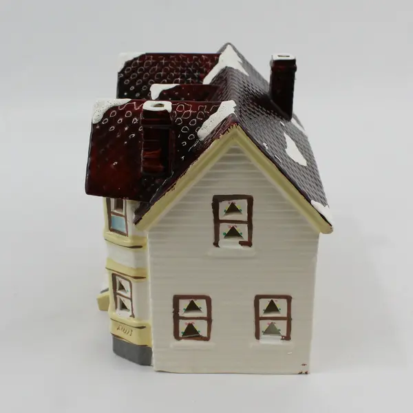 1987 Dept 56 Snow Village Lincoln Park Duplex 50601 No Light Cord
