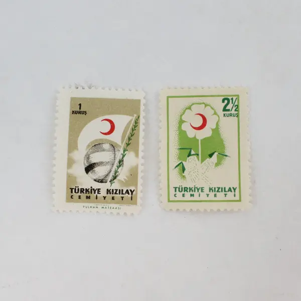 Lot Of 8 Turkey 1957 Postal Tax Stamps Mint Hinged
