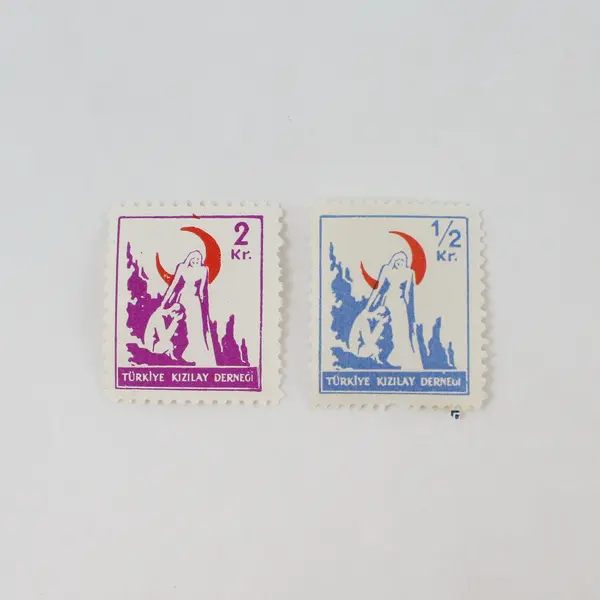 Lot of 7 Turkey 1950s Charity Stamps
