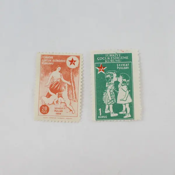 Lot of 7 Turkey 1950s Charity Stamps