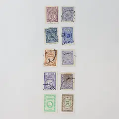 Lot of 10 Turkey Resmi Official Stamps Mixed Lot