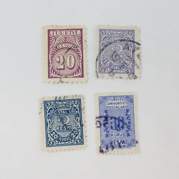 Lot of 10 Turkey Resmi Official Stamps Mixed Lot