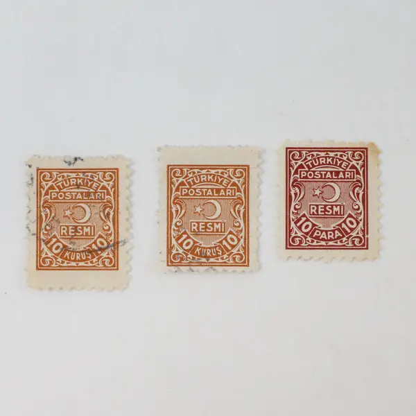 Turkey Resmi Official Stamps Mixed Lot of 9 1950s-1960s Unused/Used