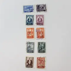 Lot Of 10 Turkey 1952 Stamps SC #1059-68 Used