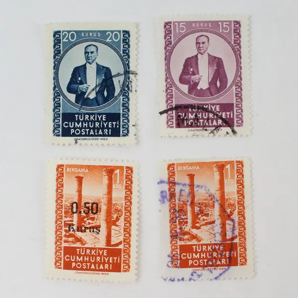 Lot Of 10 Turkey 1952 Stamps SC #1059-68 Used