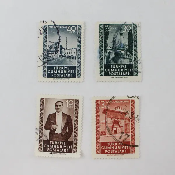 Lot Of 10 Turkey 1952 Stamps SC #1059-68 Used