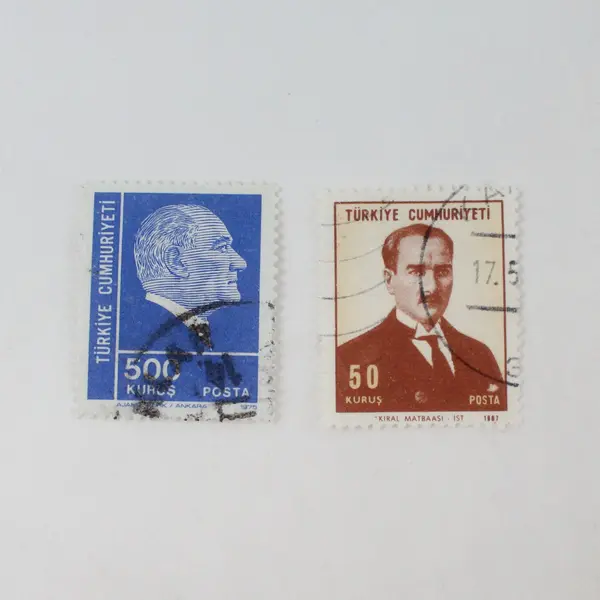 Lot Of 10 Turkey President Ataturk 1950s-1970s Stamps Used