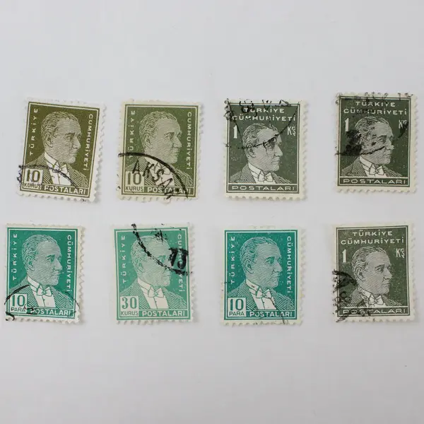 Lot Of 31 Turkey President Ataturk 1930s-1940s Stamps Used