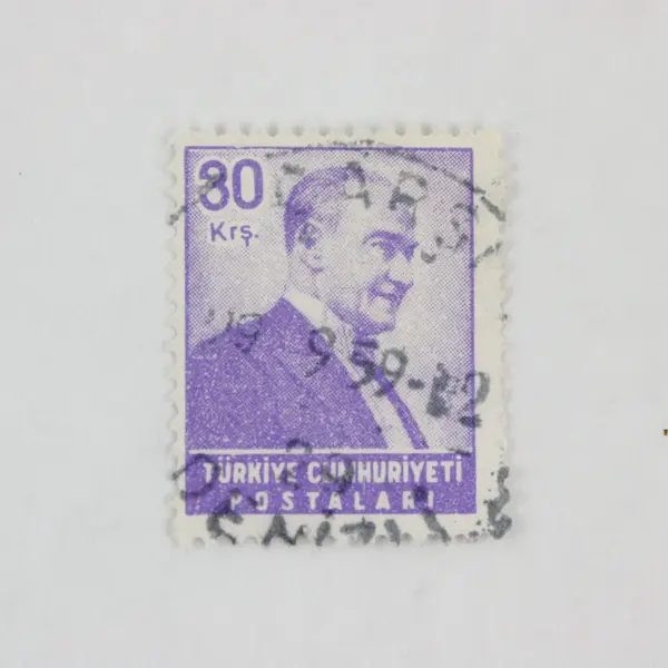 Lot Of 19 Turkey President Ataturk 1930s-1950s Stamps Used