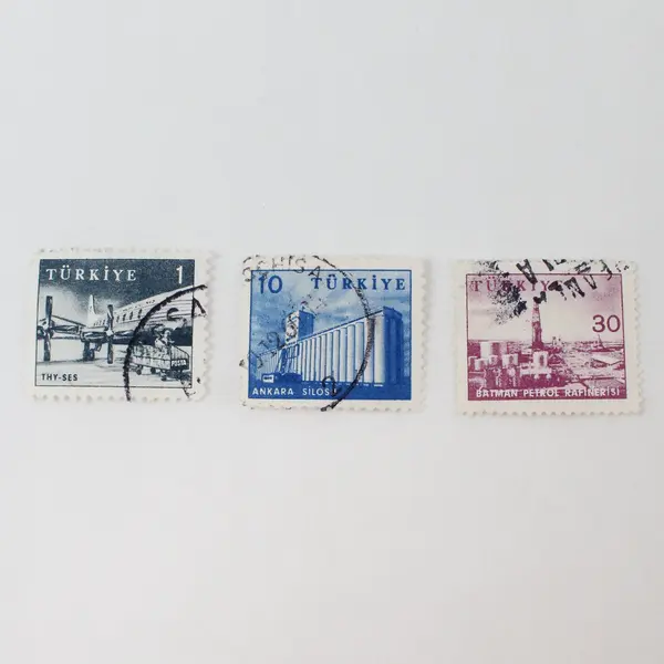 Lot Of 9 Turkey 1940s-1960s Stamps Used