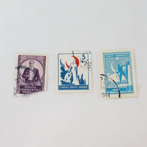 Lot Of 9 Turkey 1940s-1960s Stamps Used