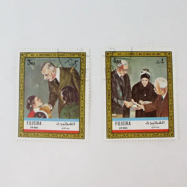 Lot of 6 FUJEIRA Trucial States 1960s Used Collectible Stamps